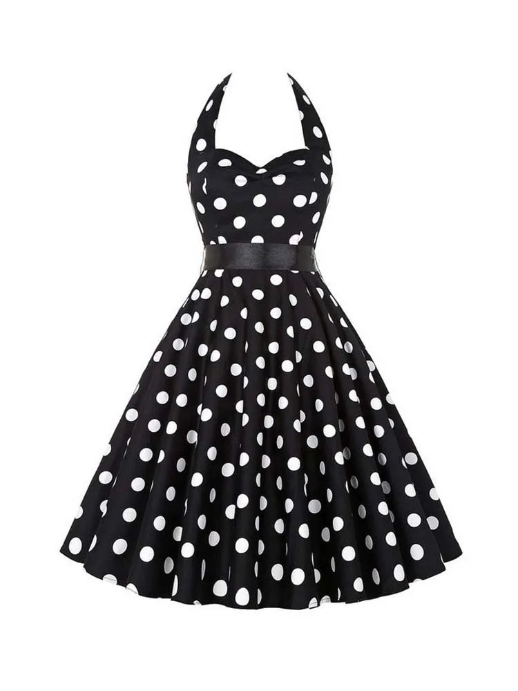 Polka Kleid Vintage 50s 60s Style