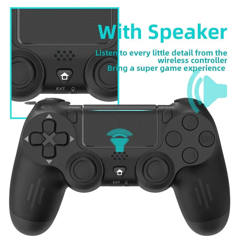 DATA FROG Bluetooth-Kompatibel Game Controller für PS4/Slim/Pro Wireless