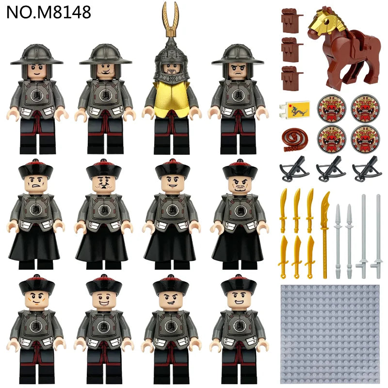 MINISO Bausteine, Figuren, Cartoon-Charaktere, Soldaten, Mini Figuren Bausteine Set