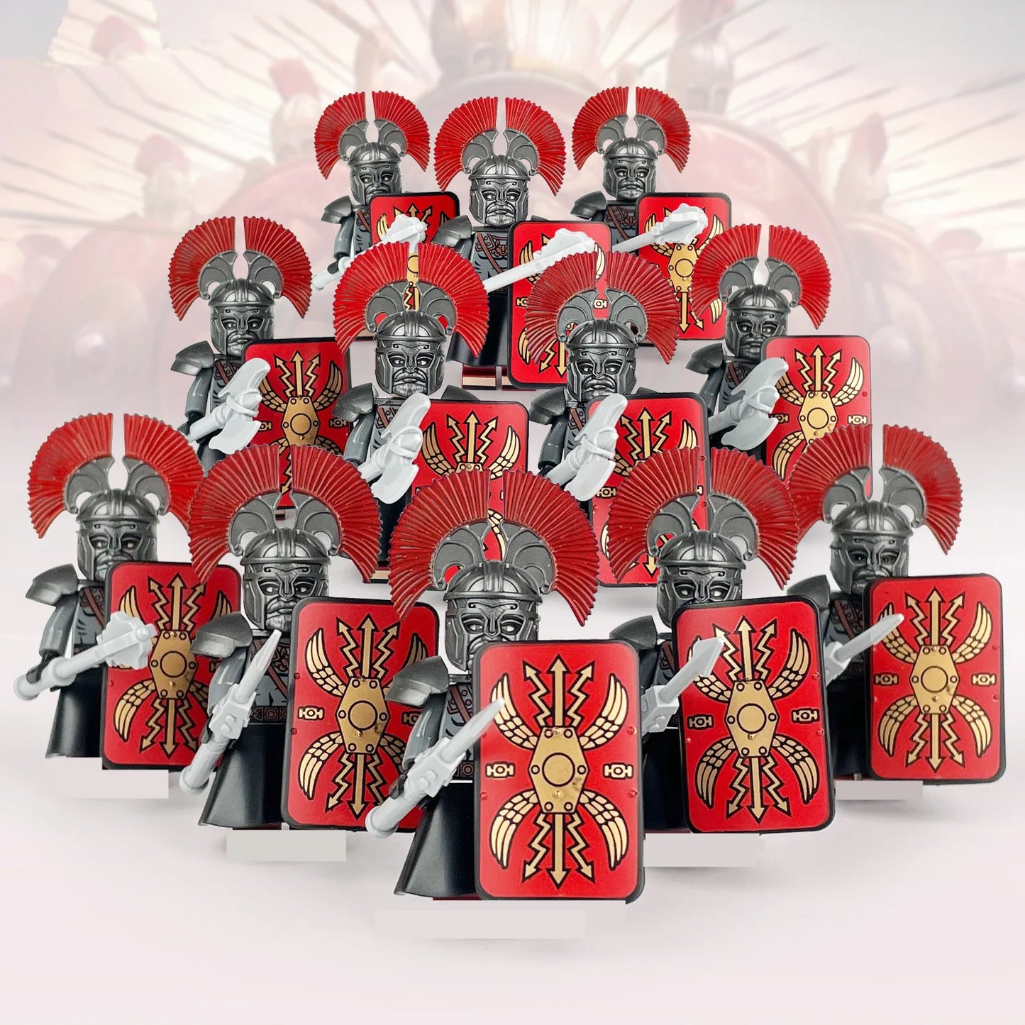 12 Mittelalterliche Römische Soldaten Wache Armee Bausteine MOC