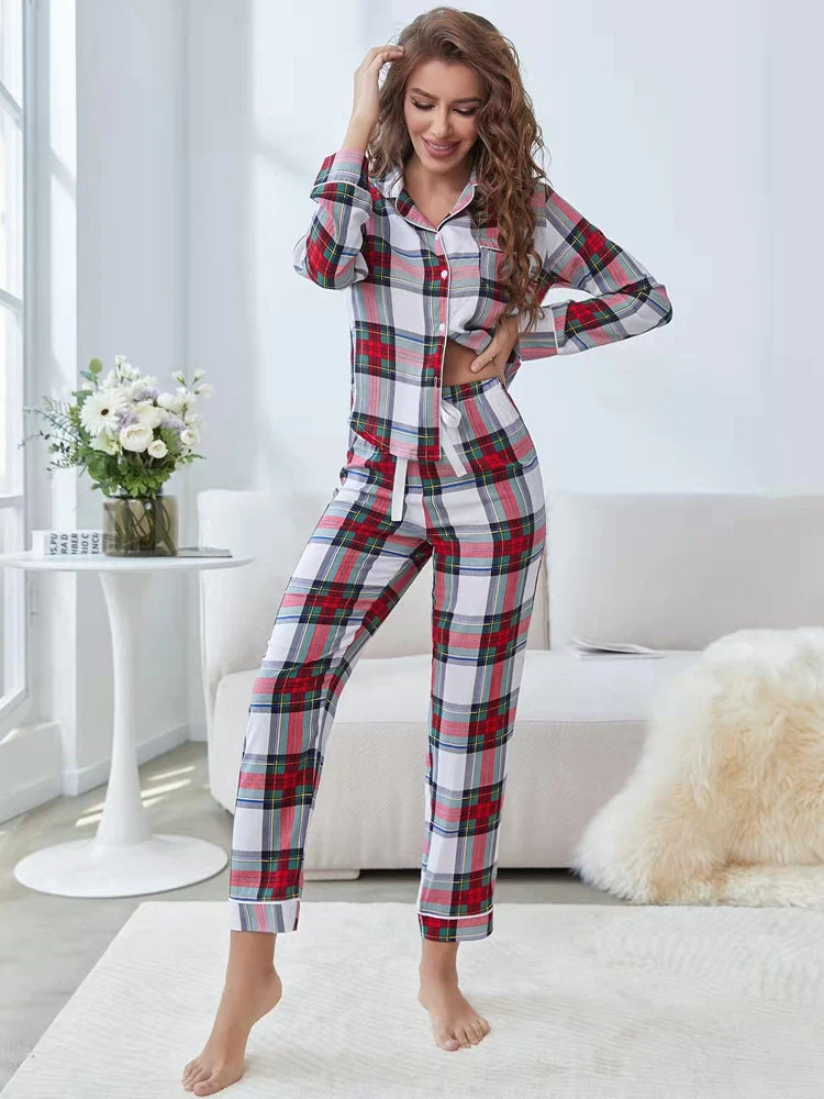 Damen Schlafanzug / Pyjama 2 teilig Viskose