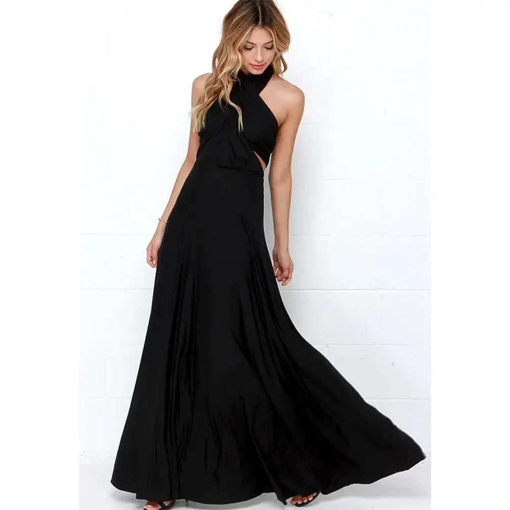 RibbonFish Wrap Cabrio Kleid lang