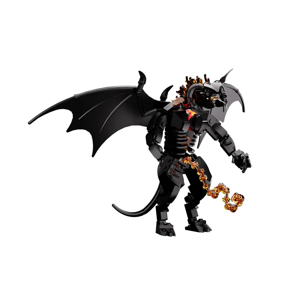 Brickpanda Figur Balrog Modell Bausteine Moria Dämon