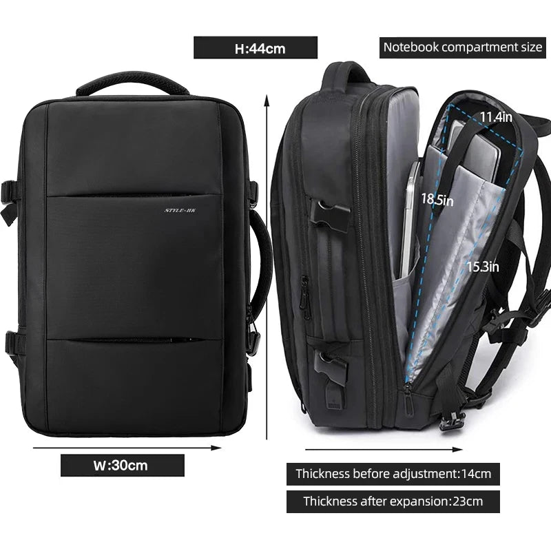 Heroic Knight Rucksack USB-Tasche Große Kapazität 15,6 Laptop Wasserdicht