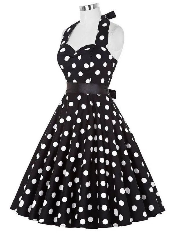 Polka Kleid Vintage 50s 60s Style