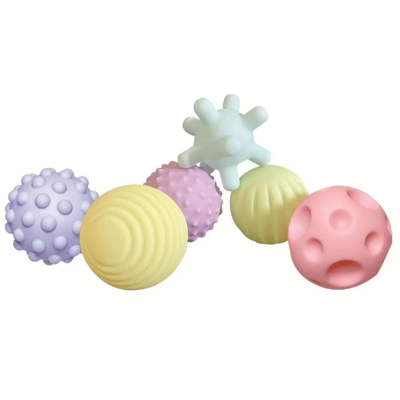 6 Stück Baby-Spielzeug sensorische Bälle für Kinder strukturierte Hand-Touch-Ball