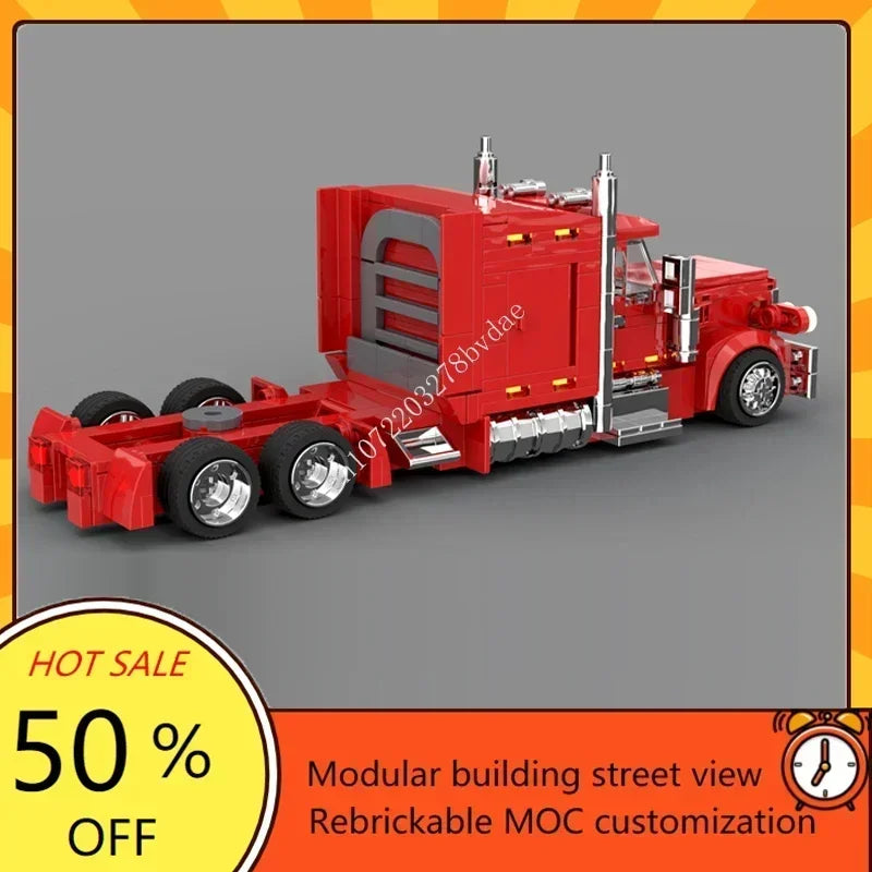 Bekool 870-teiliges Christmas Truck / Weihnachts- LKW Model Bausteine-Set
