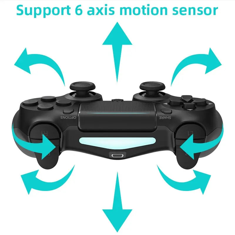 DATA FROG Bluetooth-Kompatibel Game Controller für PS4/Slim/Pro Wireless