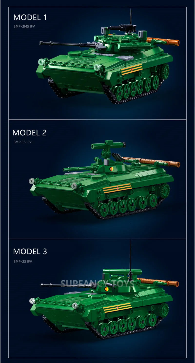 Sluban Militär Panzer oder Hubschrauber verschiedene Bausteine Sets