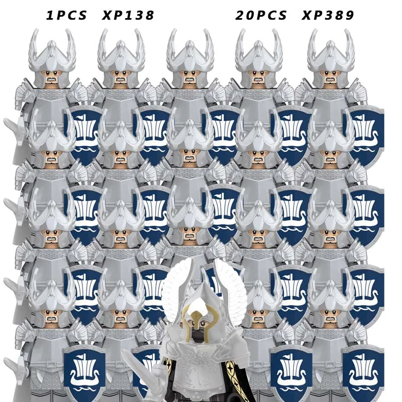 Brickpanda Mittelalter Ritter Mini Lord Elfen Army Zwergsoldat Bausteine Figuren Set