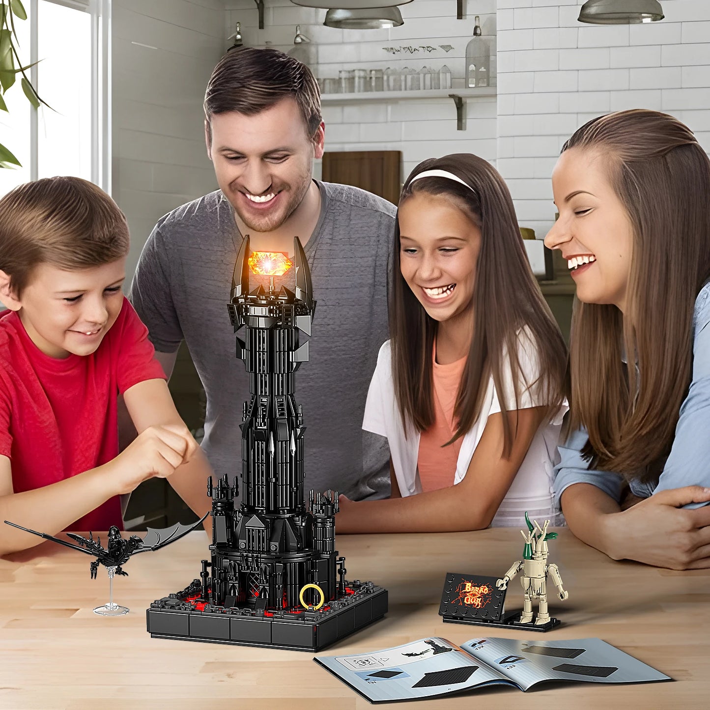 Brickpanda Balrogs,Treebeard Monster Baustein Set