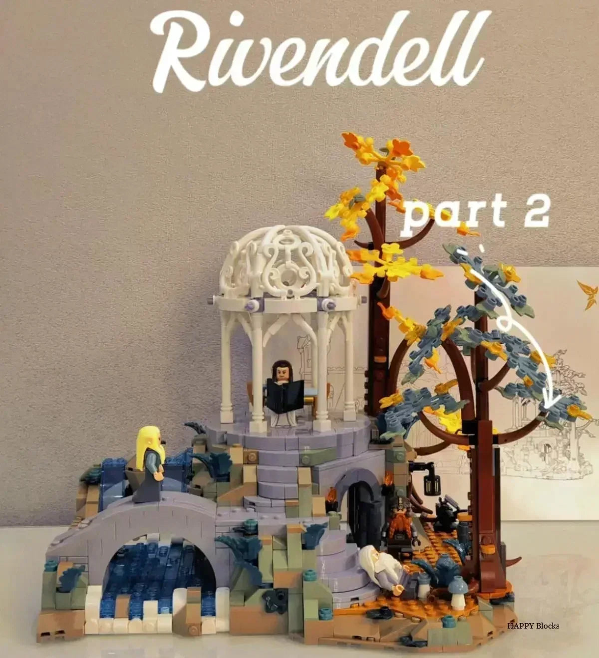 Brickpanda Rivendell Castle Modellbausteine 6167 Teile