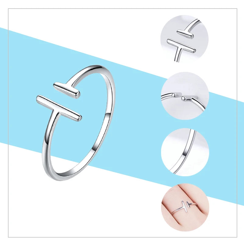 Verstellbare Ringe Authentisches 925 Sterling Silber verschiedene Modelle