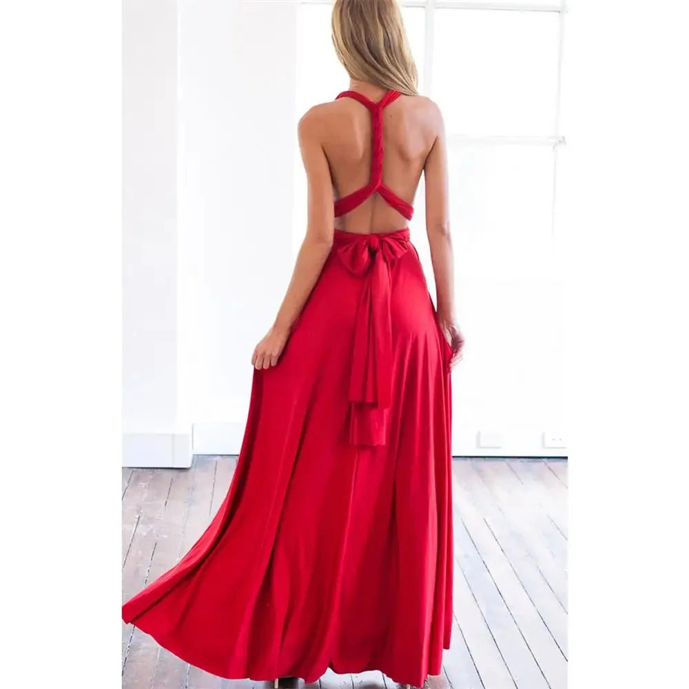 RibbonFish Wrap Cabrio Kleid lang