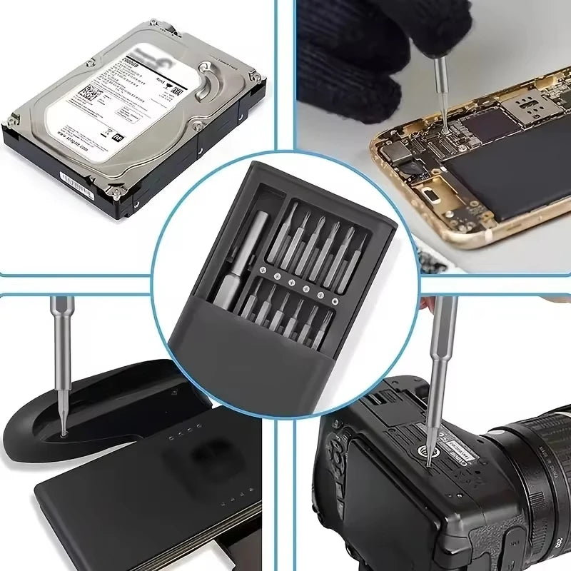 24-teiliger Mini-Schraubendreher-Satz, Reparatur-Set für Handy/PC/Cam