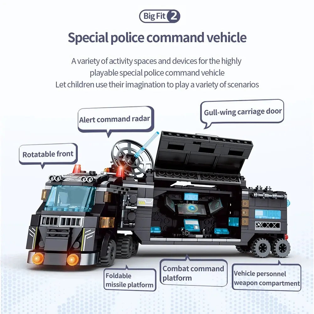 ToylinX 1000-teiliges Bausteine Swat - Set