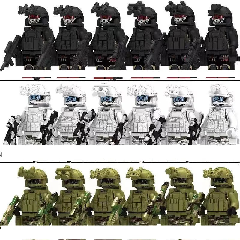 COLOQY Stadtpolizei Spezialkräfte SWAT Polizei Bausteine-Set