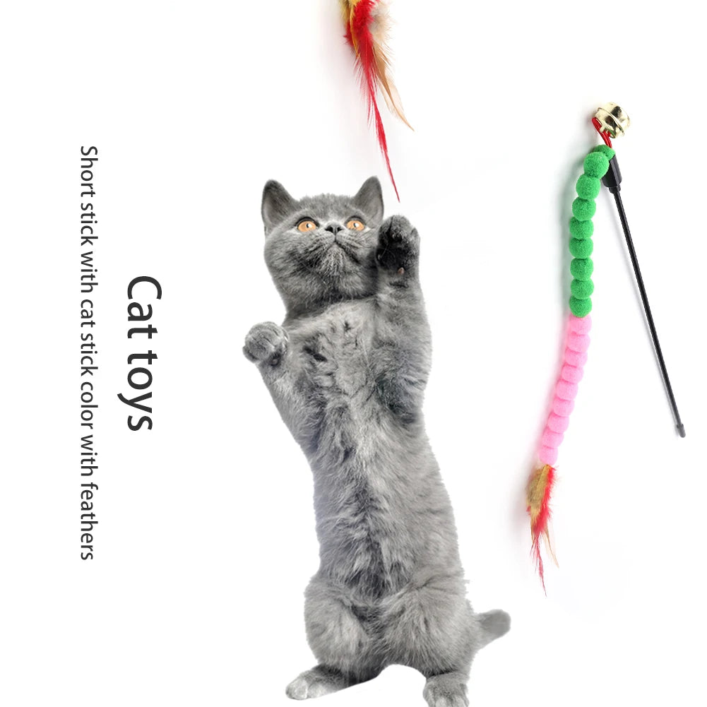 Katzen Spielzeug Zauberstab Kunststoff