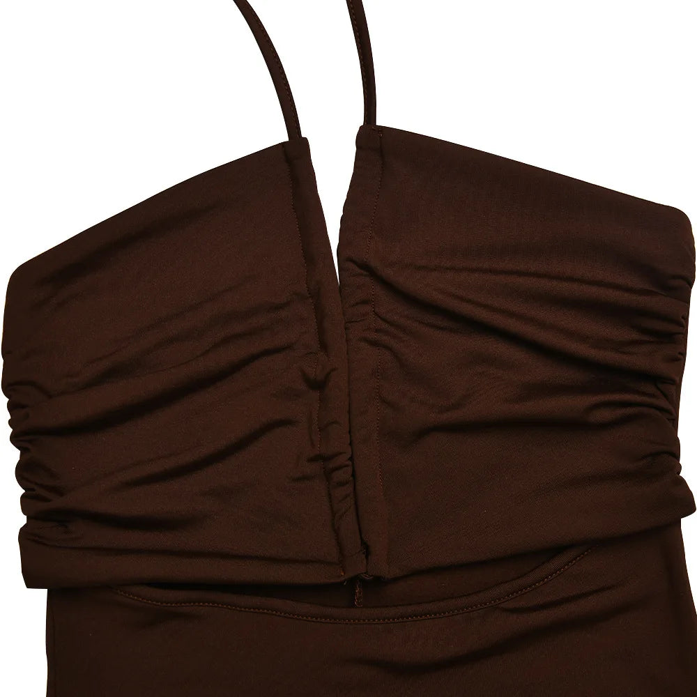 Ärmelloses Backless Kleid von Dozw