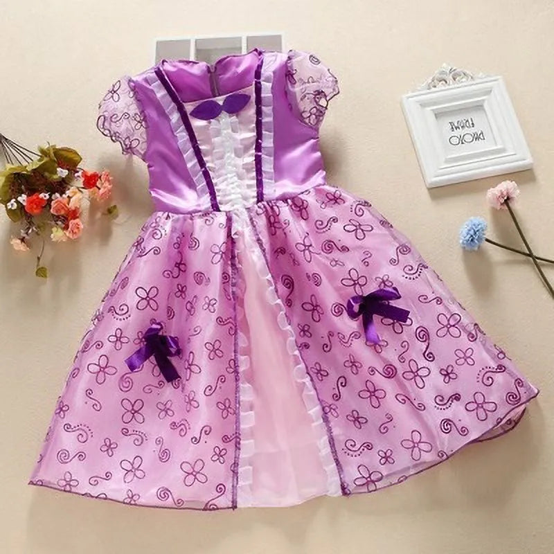Mädchen Prinzessin Kleid Cinderella Schneewittchen Aurora Sofia Rapunzel Aschenputtel