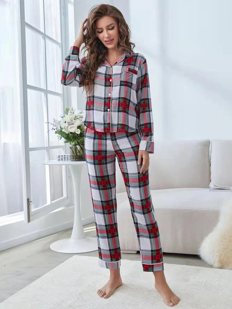 Damen Schlafanzug / Pyjama 2 teilig Viskose