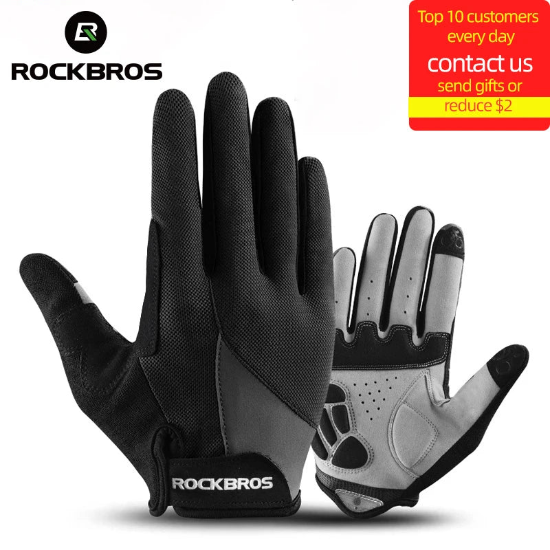 ROCKBROS Winddicht Fahrrad Handschuhe Touchscreen