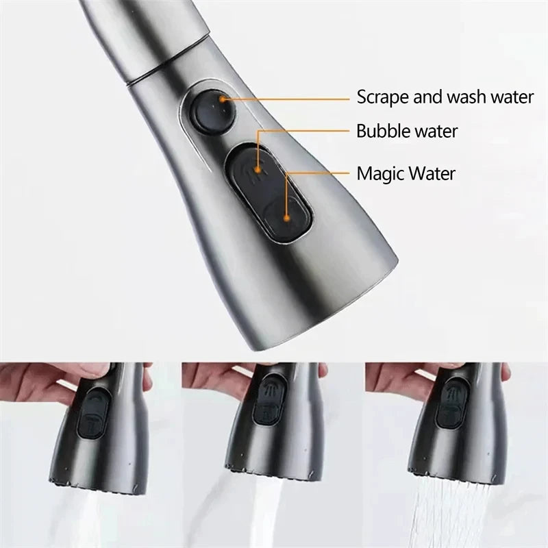 Küchenarmatur Wasserhahn gebürstetes Nickel mit Brause