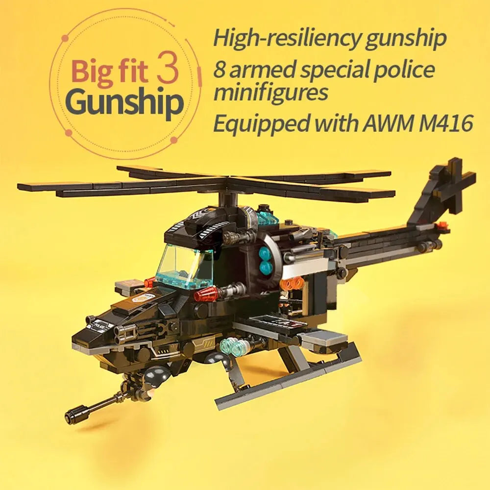 ToylinX 1000-teiliges Bausteine Swat - Set