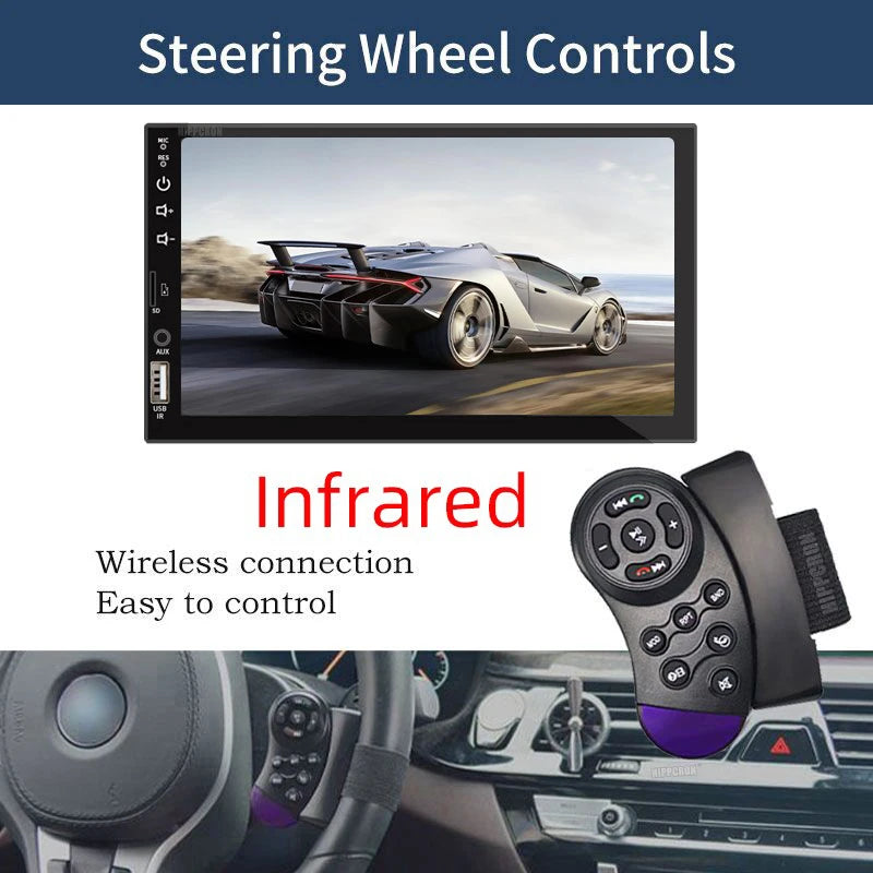 7“ Autoradio 1 Din Carplay Android Auto Multimedia Player HD Touchscreen