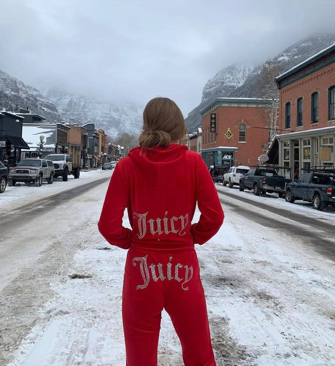 Bigg Orange Damen Jogginganzug Model Juicy
