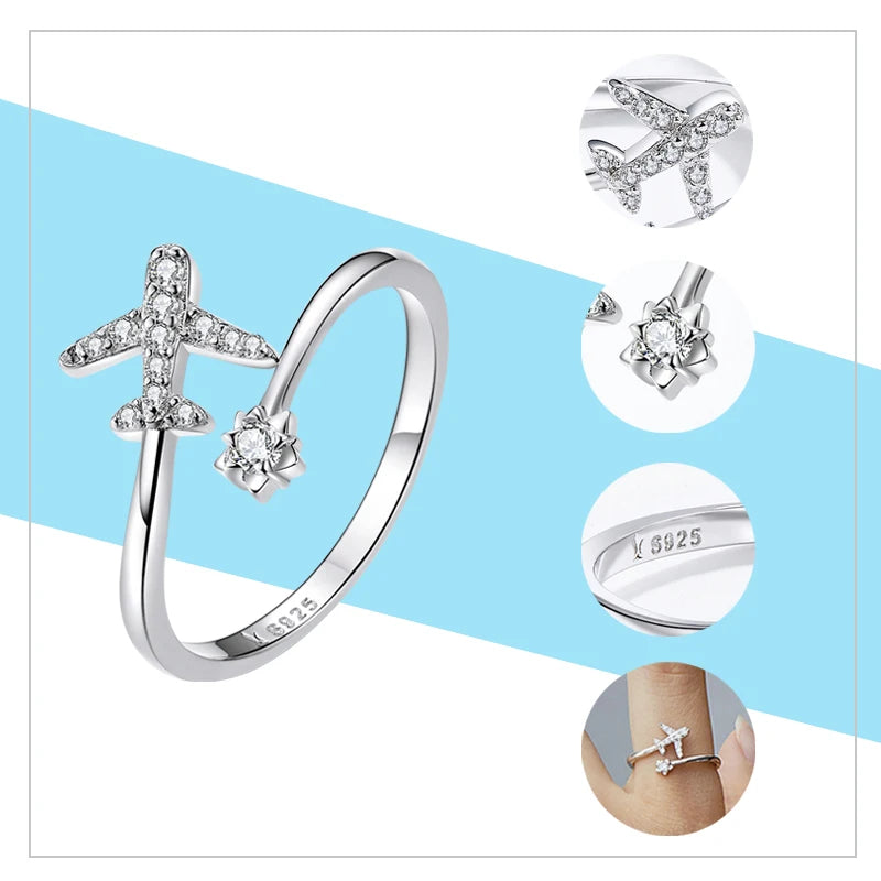 Verstellbare Ringe Authentisches 925 Sterling Silber verschiedene Modelle