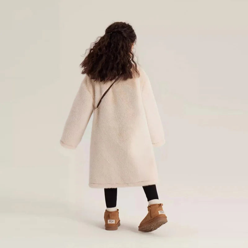 Mädchen Winter Pelzmäntel 2024 Neue Kinder Warme Oberbekleidung