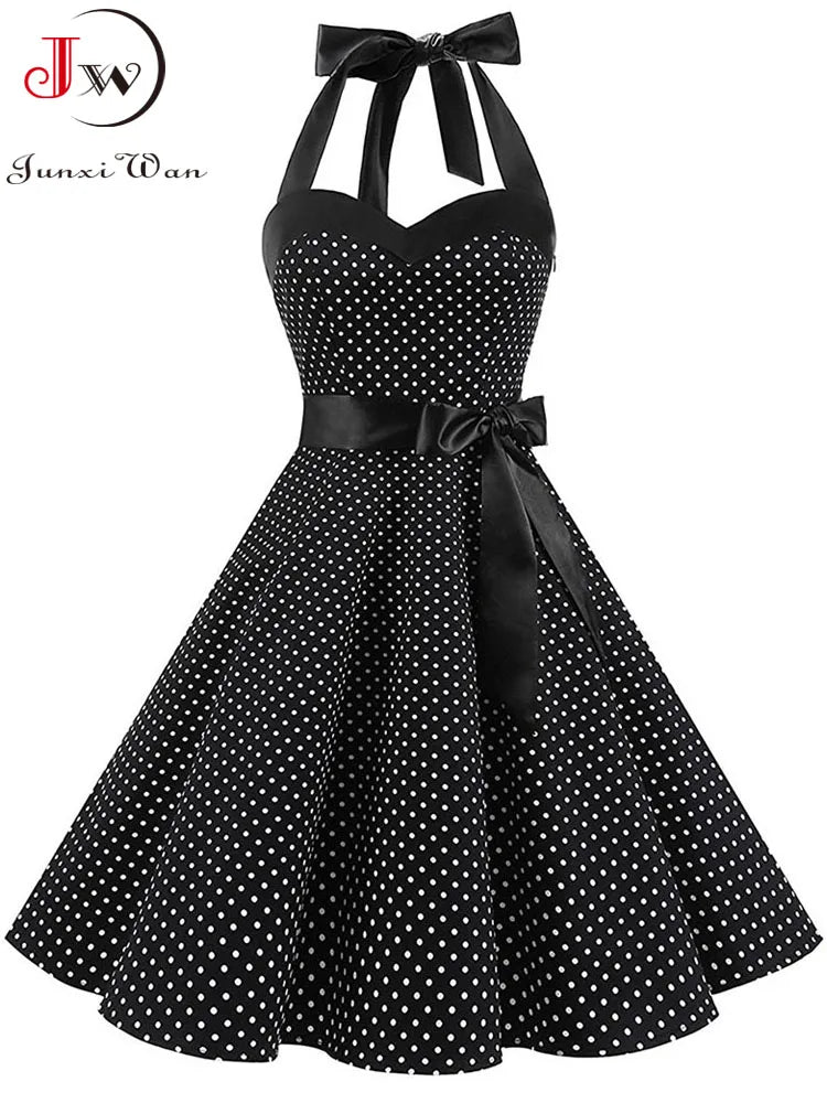 Polka Kleid Vintage 50s 60s Style