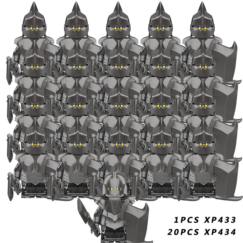 Brickpanda Mittelalter Ritter Mini Lord Elfen Army Zwergsoldat Bausteine Figuren Set