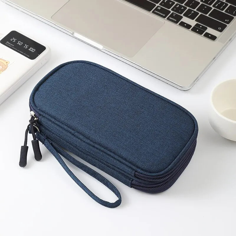 Reise Tragbare Aufbewahrungstasche USB Datenkabel Organizer