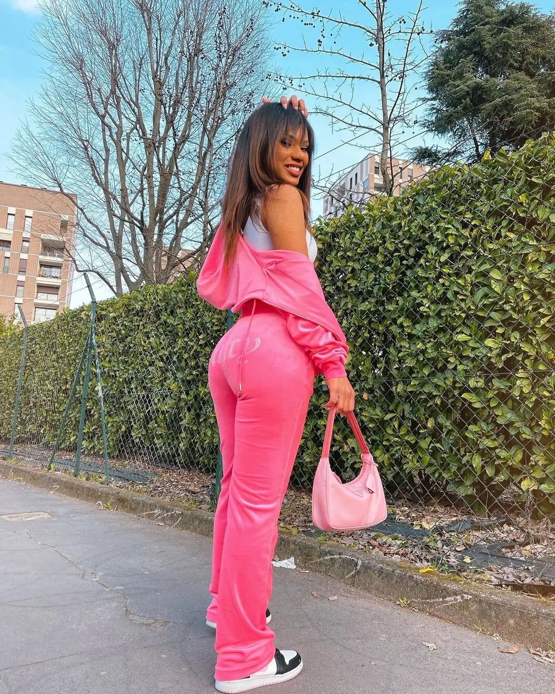 Bigg Orange Damen Jogginganzug Model Juicy