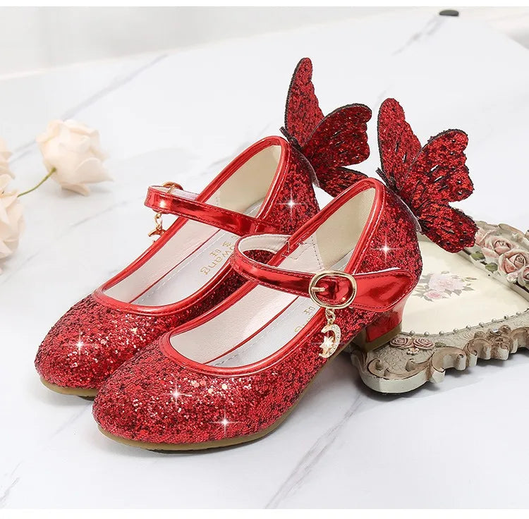 Kinder Ballerina Schuhe mit Einlage Sapatos De Salto Prinzessin Rindsleder