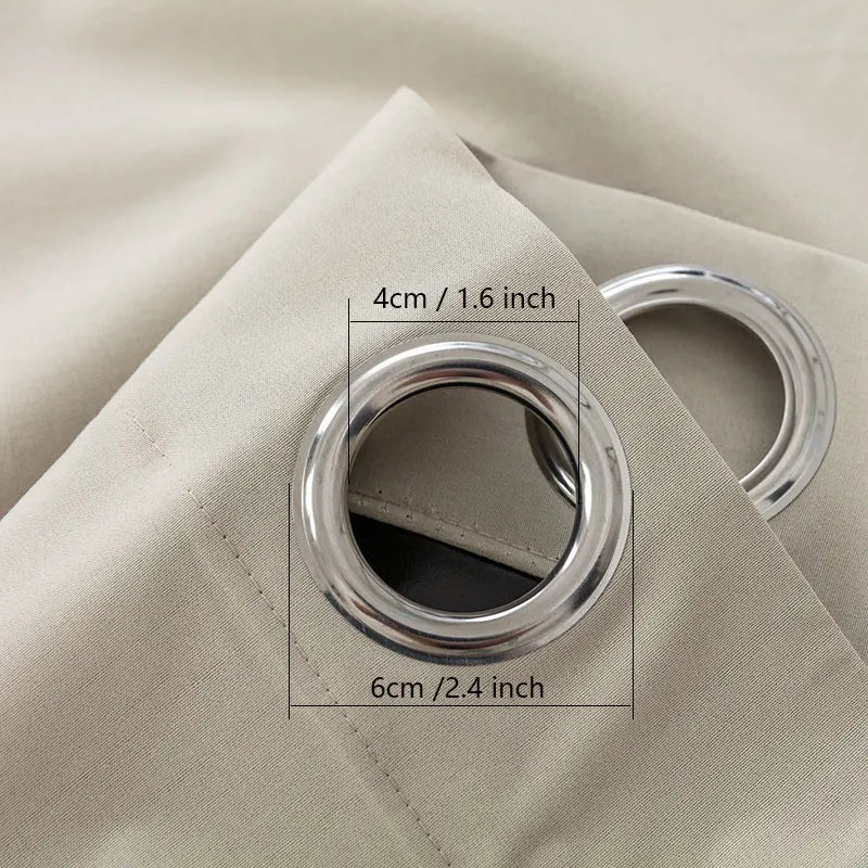 Vorhänge mit schwarzer TPU-Einlage Gardine