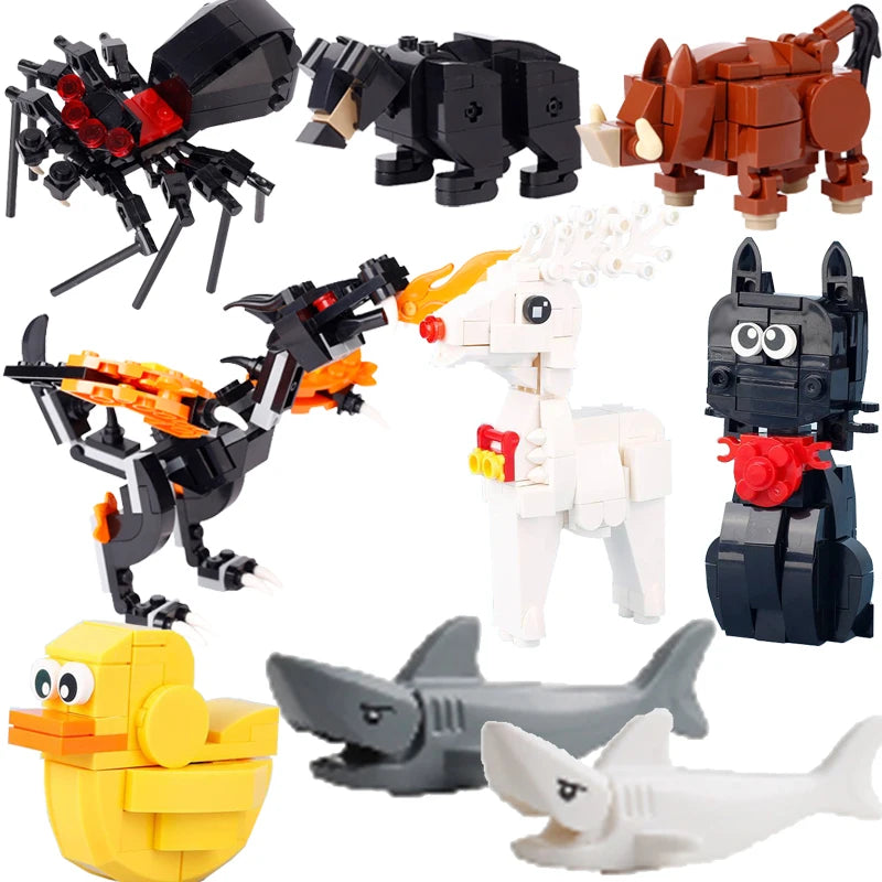 Brickpanda große Auswahl an Tieren/Figuren Bausteine-Set
