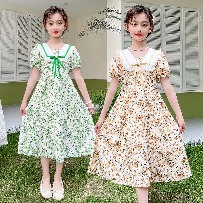 2024 Summer Mädchen Kleid 4-15 Jahre