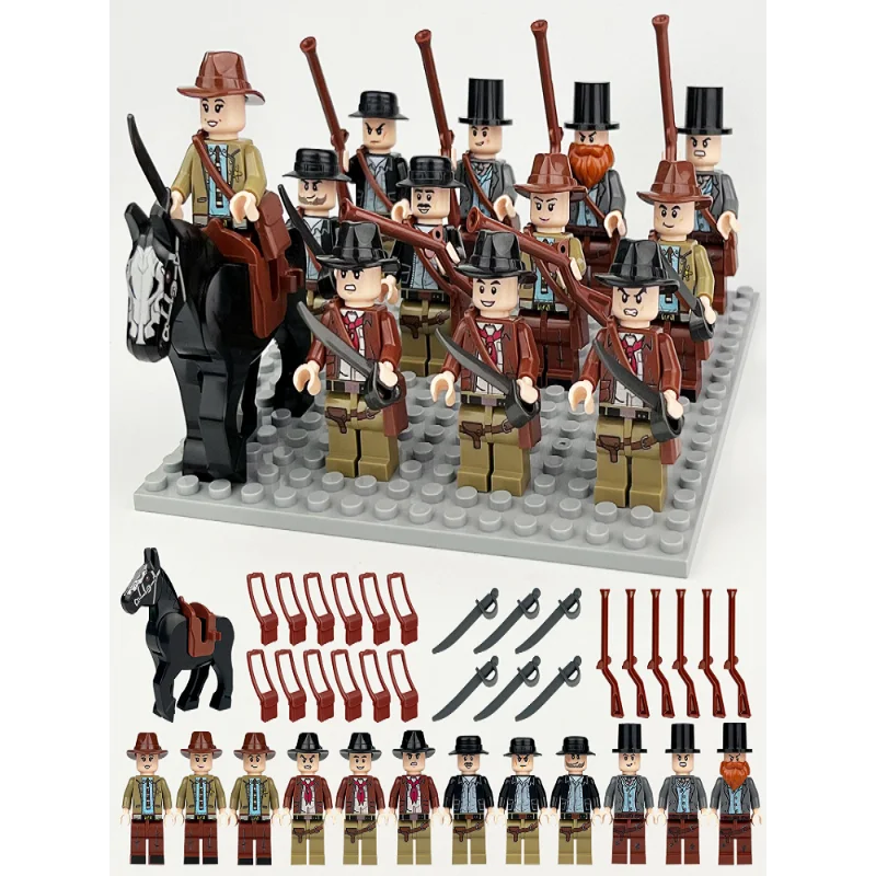 MINISO Bausteine, Figuren, Cartoon-Charaktere, Soldaten, Mini Figuren Bausteine Set