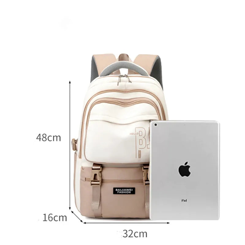 BAIJIAWEI High School Schultasche Wasserdichte Schulranzen Teenager