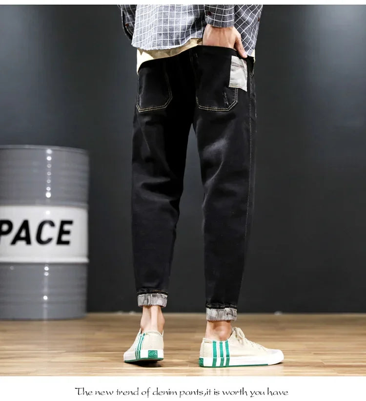 Jeans Men Denim Blue Jean Distressed Hip Hop Style