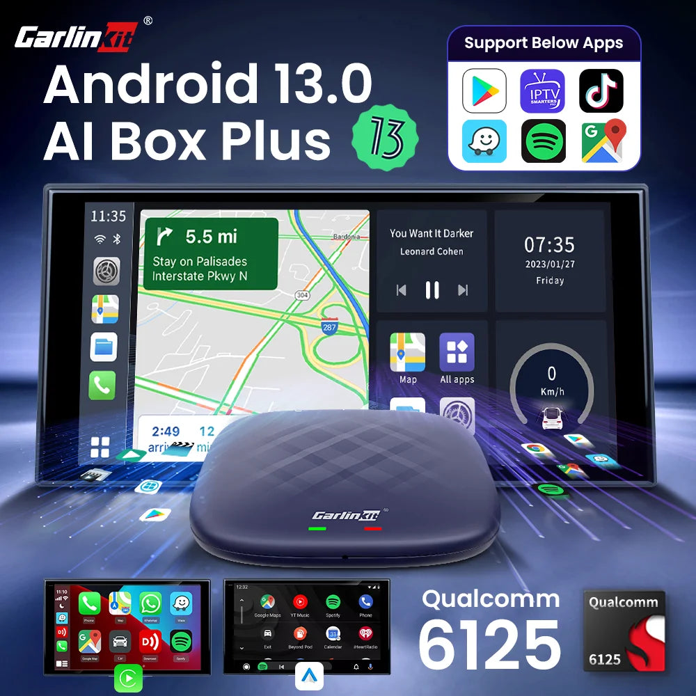 CarlinKit Wireless Carplay Android Auto TV Box Android 13 Kit