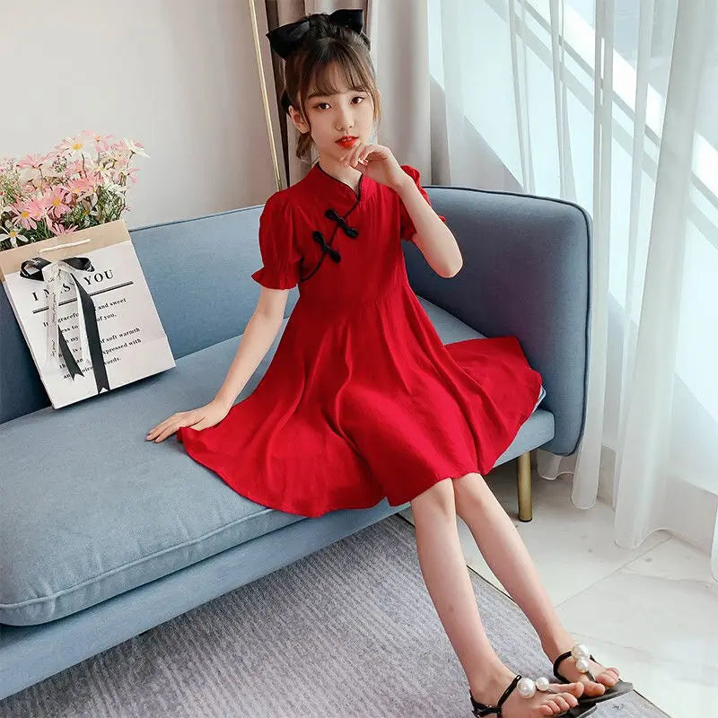 2024 Sommerkleid Mädchen 4-14 Jahre