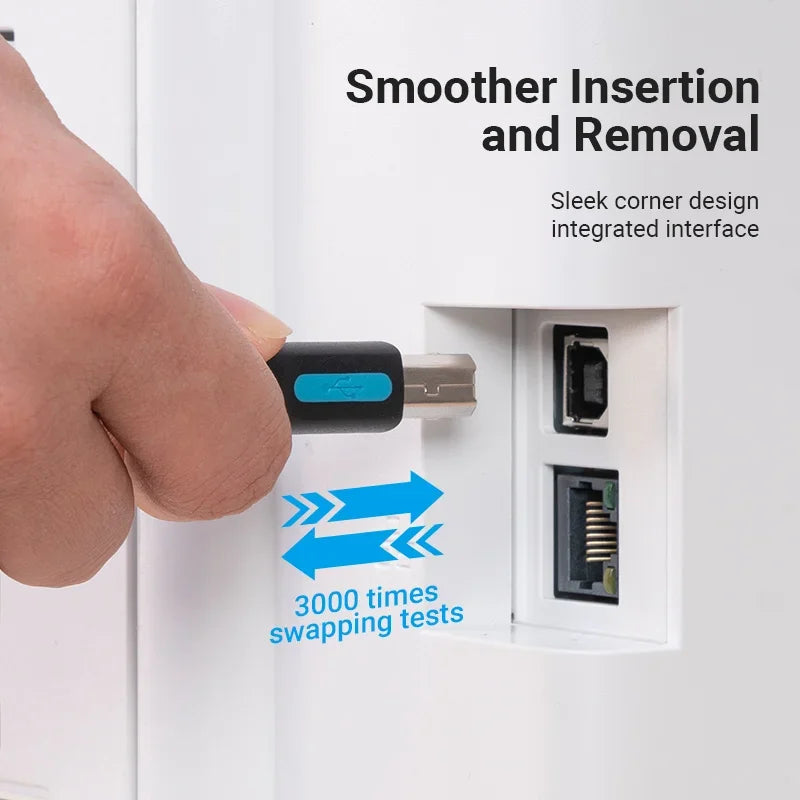 Vention USB-Druckerkabel, USB-Stecker auf A-Stecker, USB 2.0-Kabel