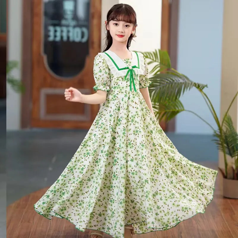 2024 Summer Mädchen Kleid 4-15 Jahre