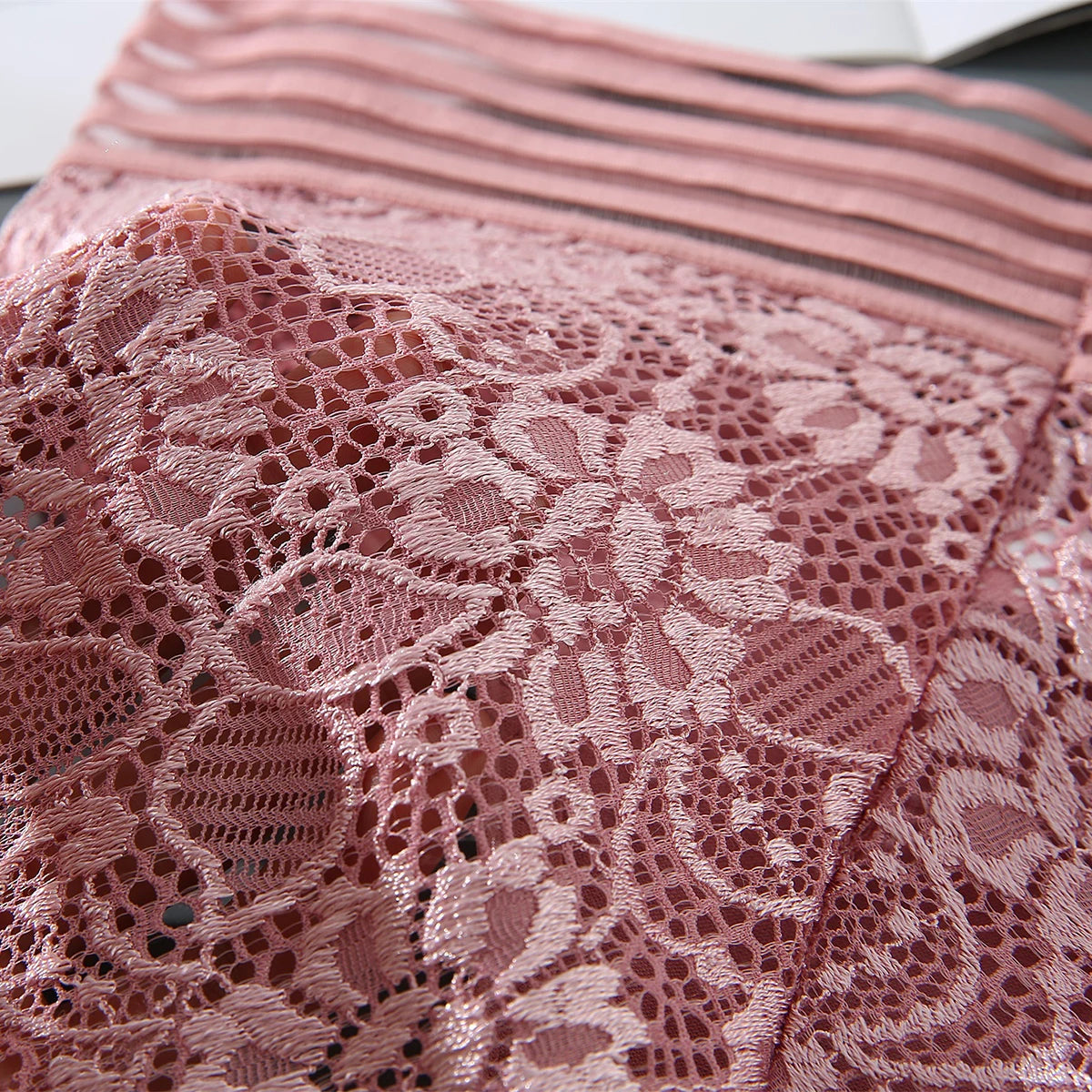 3 Teiliges Damenunterwäsche Set Slips mit Spitze