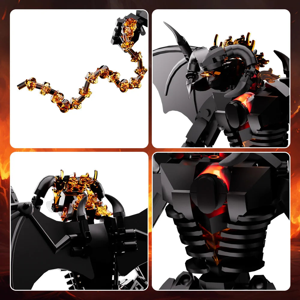 Brickpanda Figur Balrog Modell Bausteine Moria Dämon