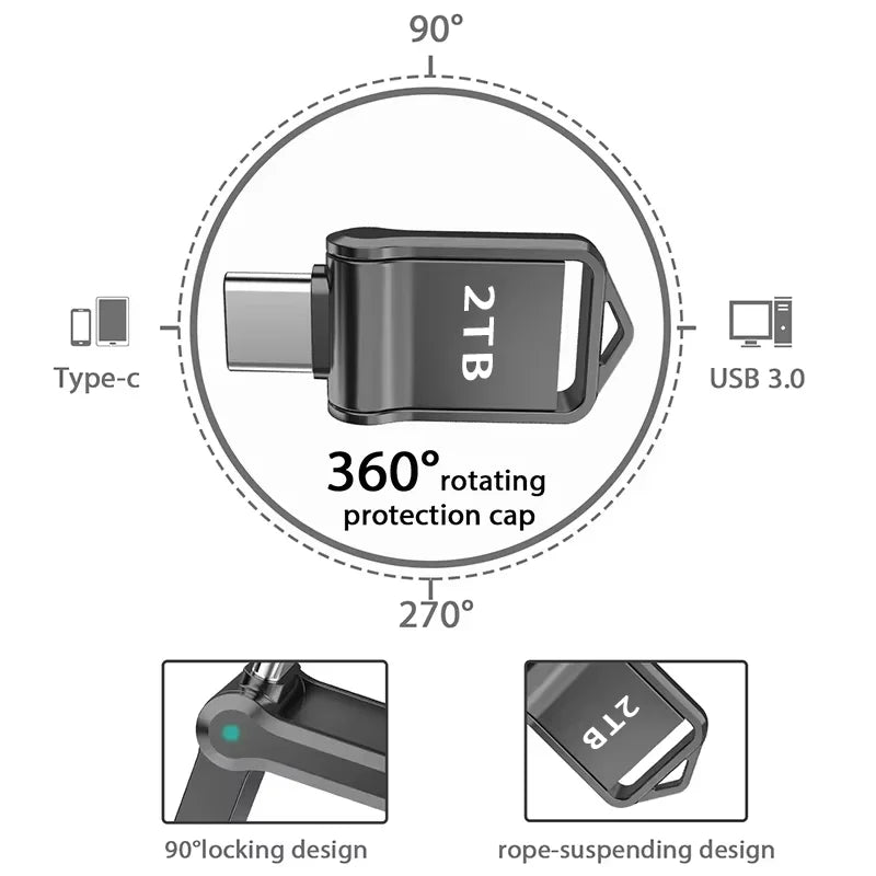 Xiaomi USB3.2 2TB Flash Drive High Speed USB